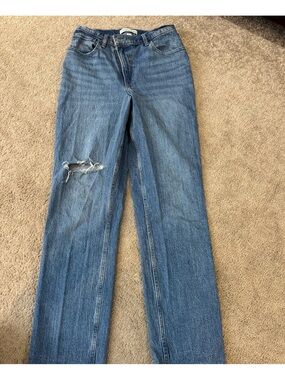 Abercrombie & Fitch Blue Washed Denim Jeans